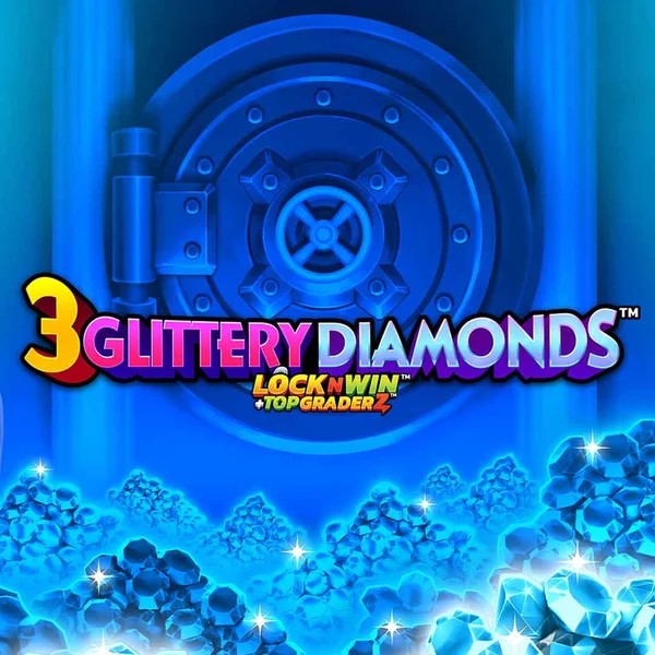 3 Glittery Diamonds by PearFiction Studios, showcased at amunra-casinos.eu – game logo
